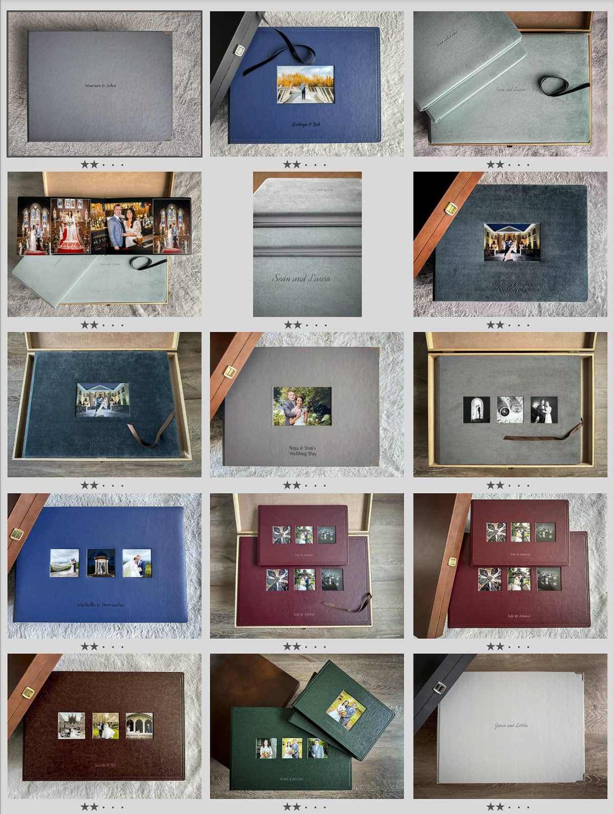 Wedding albums